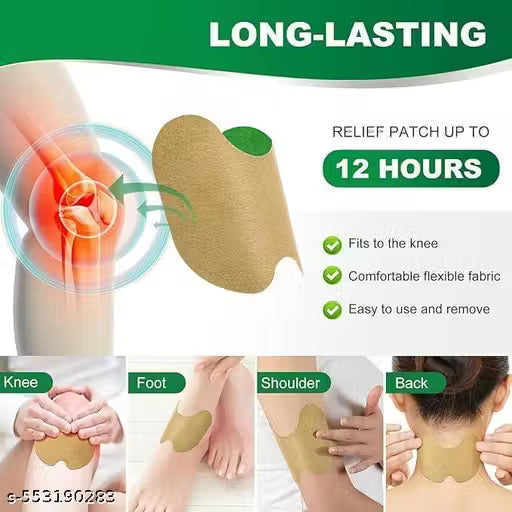 Herbal Knee Pain Relief Patch – Original & Organic Instant Joint Pain Relief (20 Patches)